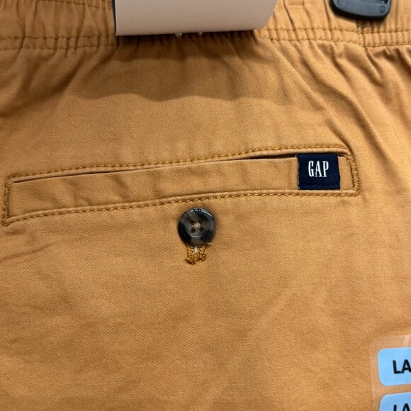 LARGE - GAP - Men’s Pull-On Khaki Shorts with Drawstring NEW - Picture 8 of 11